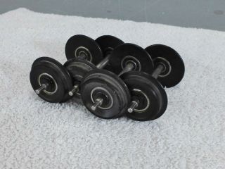 4 - Axles / 2 - Pairs / Ball - Bearing Metal Wheels / On Ebay