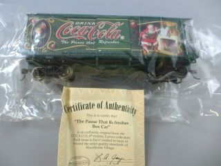 On30 Bachmann Hawthorne Village Christmas Coca Cola " Pause That Refreshes " Box
