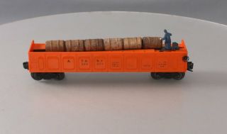 Lionel 3562 - 75 Vintage O Orange At&sf Operating Barrel Car
