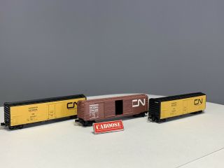Micro Trains Line Z Canadian National Boxcar three pack CN (A8 - 359) 2