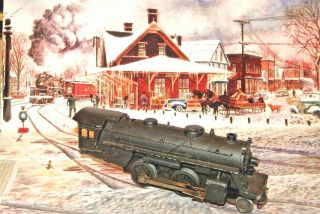 Lionel Post War O Gauge 2 - 4 - 2 Steam Locomotive 1654 Model Train Engine
