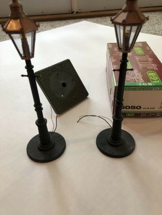 Set Of 2 G Scale Lgb 5050 Station Lamps / Street Lights