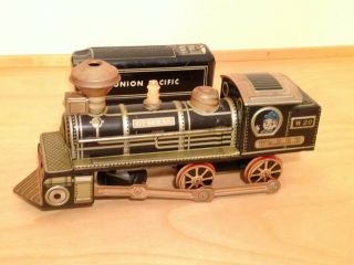 Vintage Battery Operated Tin Train General W & Arr Union Pacific