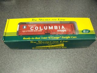 S Helper The Showcase Line S Scale Columbia Soups Reefer In The Orig.  Box