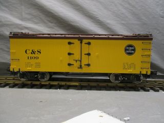 Delton Locomotive G Scale Colorado & Southern Wood Sided Reefer 4257 - C