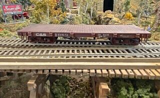 Bachmann Spectrum On30 Scale Colorado & Southern Flat Car 27323 & Side Stakes