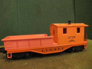 Lionel Trains Postwar 6119 - 25 Dl&w.  Work Caboose 1956 - 59 O Scale Dk Orange C - 7