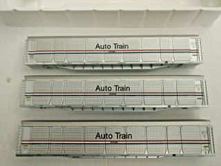 N Scale 3 Con Cor Tri Level Auto rack Amtrak Auto Train cars 2