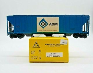 S Scale American Models 3301 Ps2 - 3 Bay Covered Hopper Tldx 3114 Adm Co.