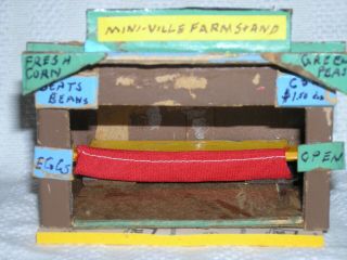 Mini - Craft American Flyer Mini - Ville Fruit Stand Station Building