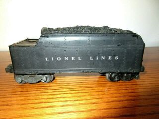 Lionel1946 2466wx O27 Tender - Whistle