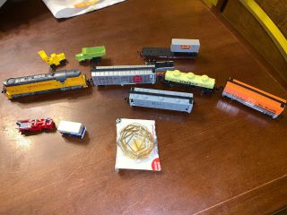 Vintage Union Pacific Bachmann N - Scale Train And Accessories