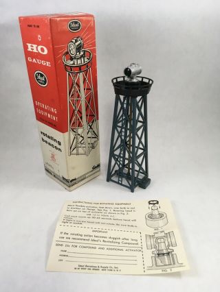 Ideal Models Rotating Beacon Vintage Ho Model Railroad Tower B - 112