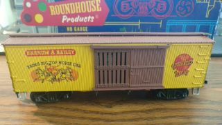 Roundhouse Ho 3803 Barnum & Bailey Circus 3 Ring Big Top Horse Car
