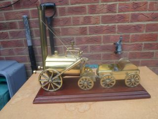 Mounted Brass Model Of Early Victorian Steam Engine
