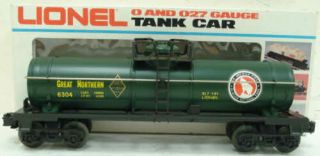 Lionel 6 - 6304 Great Northern Single Dome Tank Car Ln/box