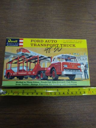 Vintage Revell Ford Auto Transport Truck Ho Scale 1:87 Scale