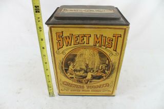 Vintage Sweet Mist Chewing Tobacco Cardboard General Store Counter Display