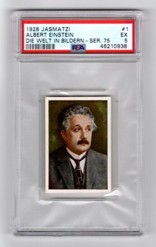 Psa 5 Albert Einstein 1928 Jasmatzi Tobacco Card 1 Eye Appeal