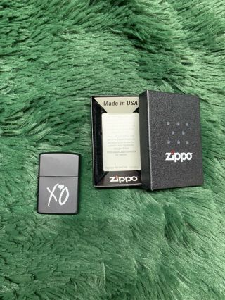 The Weeknd Xo 2 Sided Black Zippo With