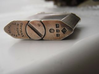 Dunhill Bevelled Lighter,  Solid Silver,  1935 Silver Jubilee Hallmark