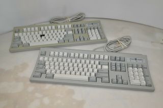 Two (2) Silicon Graphics Sgi Granite Keyboard 062 - 0002 - 001 Rt6856e Ps/2 - Read |
