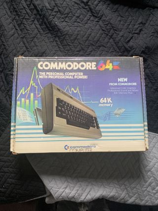 Vintage Commodore 64 Computer Only W/original Box