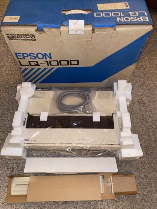 Vintage Epson Lq - 1000 Dot Matrix Printers Nos
