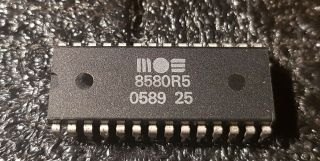 Mos 8580r5 Sid Chip,  For Commodore 64,  And,  Extremely Rare