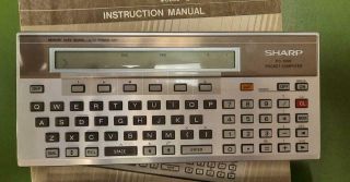 Vintage Sharp PC - 1500 Pocket Computer with CE - 155 Expanded Memory Module 2