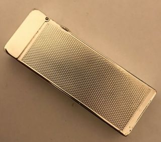 Early Dunhill Silver Plated ‘Barley’ Rollagas Lighter - Fully Overhauled 3