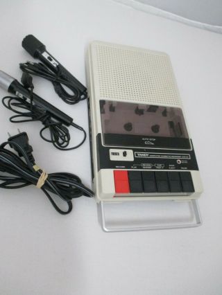 Vintage Tandy Computer Cassette Recorder Ccr - 81 Model 26 - 1208a 2 Mic Radio Shack