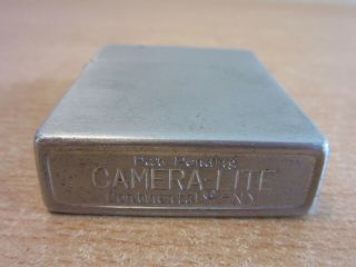 Rare Vintage Camera - Lite,  Continental NY stainless steel Spy camera,  Lighter com 4