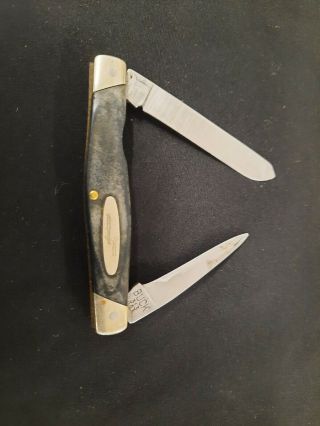 Vintage Buck 313 Muskrat Sawcut Delrin Pre 1986 Usa Made Pocket Knife