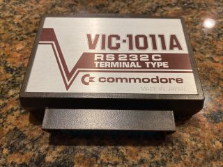 Commodore 64 C64 Vc20 Vic - 1011a Rs 232 C Terminal Type Interface