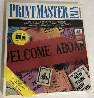 Vintage Printmaster Plus Unison World Ibm Pc,  Xt,  At,  Ps/2,  Tandy 1000,  3000