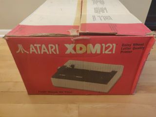 Atari Xdm121 Daisy Wheel Printer With Power Cable,  & Great