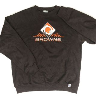 Vintage 90s Nfl Cleveland Browns Sweatshirt Brown Size Large Men’s