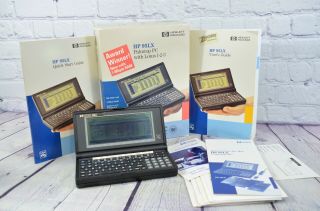 Hewlett Packard Hp 95lx Palmtop Pc Lotus 123 1mb Ram And Manuals