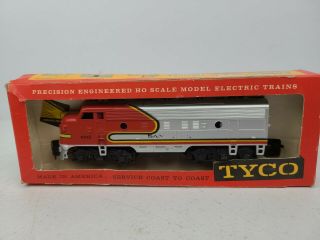 Vintage Tyco Santa Fe 4015 Diesel Locomotive Red Gray Ho Train