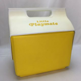 Igloo Little Playmate Cooler Ice Chest Lunch Box Yellow Made In Usa 1978 Vintage