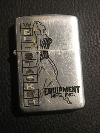 Vintage Zippo Lighter - Well Stacked Equipment,  2517191,  Mid 1950s