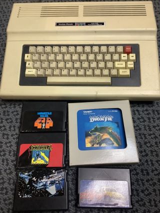 Tandy Trs - 80 Color Computer 2 Radio Shack Console Plus Games As - Is