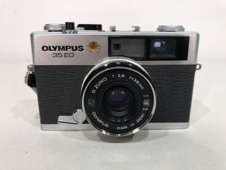 RARE Vtg OLYMPUS 35 ED Rangefinder Film CAMERA - D.  Zuiko 38mm f/2.  8 Lens JAPAN 2