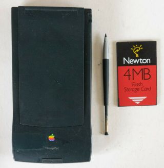 Apple Newton 110 Message Pad Inc Stylus And 4mb Pcmcia Card
