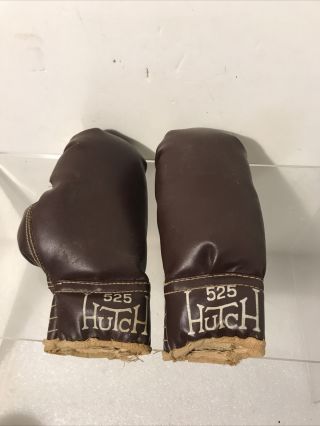 Vintage Hutch Leather Boxing Gloves Antique Old Sports Ring Fight Childs 10035