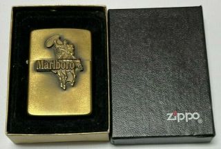 Vintage Zippo 1986 Brass Marlboro Lighter | Ultra Rare