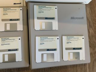 Vintage Microsoft Excel Version 2.  00 for IBM Personal System/2 And Compaq 386 3