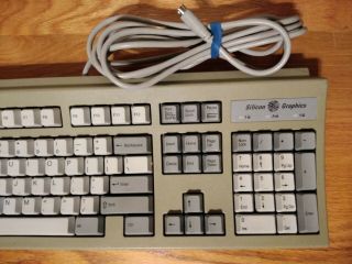 Vintage Silicon Graphics SGI Granite Keyboard RT6856T PS/2 2