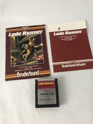 Vintage Lode Runner Game Cartridge For The Commodore 64 Computer